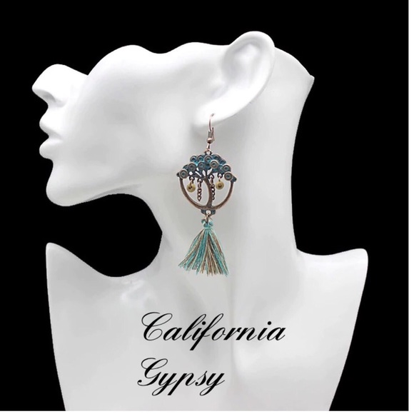 Tree of life Hippie Boho tassel earrings✨ - Picture 2 of 5